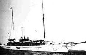 American Schooner Rigged Steam Yacht, Gunilda