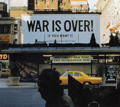 Billboard Installed in Times Square New York Courtesy LENONO PHOTO ARCHIVE